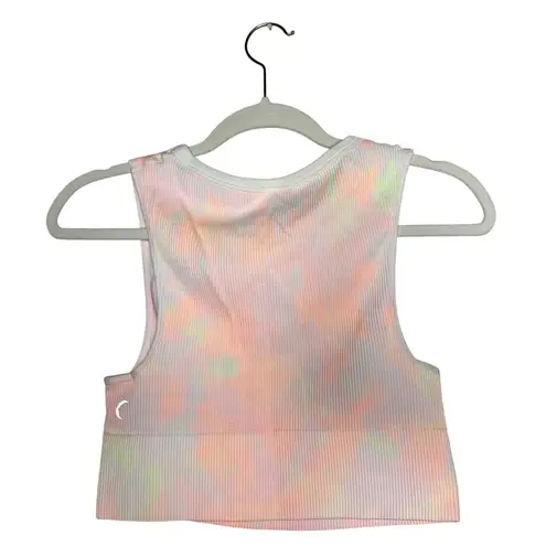 Zyia Active White Hendrix Crop Tank Top Size Large Tie