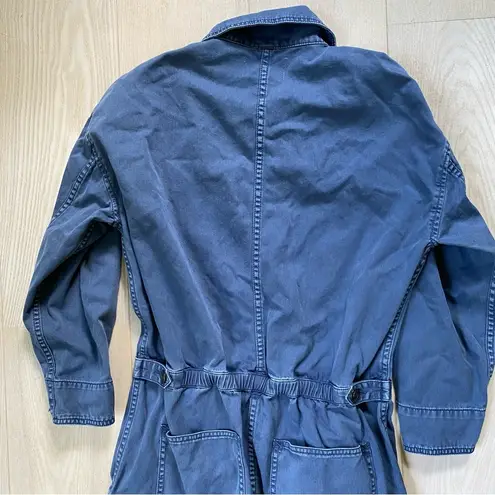 Current/Elliott  The Penny Coverall Boilersuit Women's 0 XS Denim Blue Mechanic