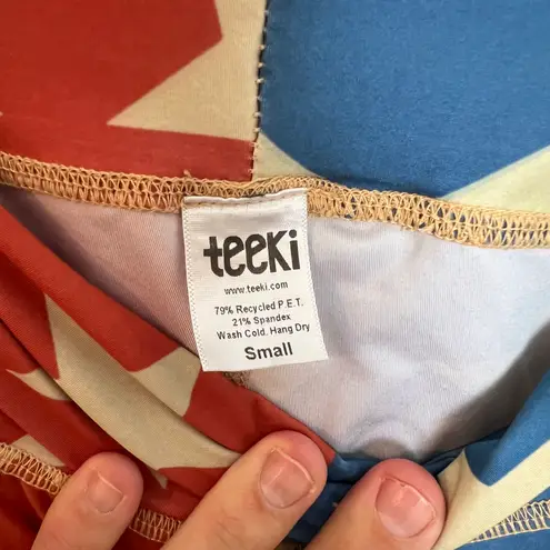 Teeki - Stars And Stripes Leggings USA America Workout Yoga Training Gym Running