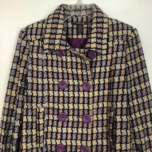 Vertigo Paris Vertigo Wool Blend Twill Double Breasted Peacoat Size XL