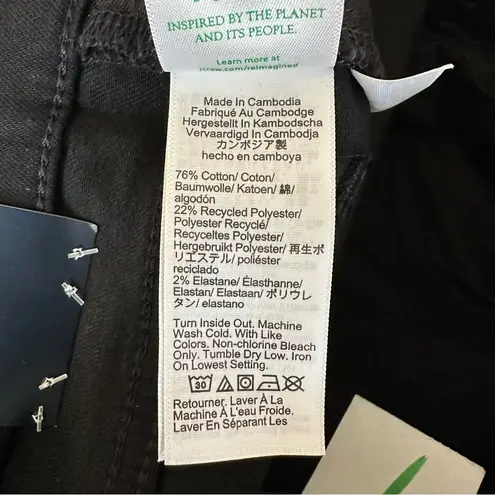 J. Crew Factory Jeans Petite Mid Rise Flare Crop Black All