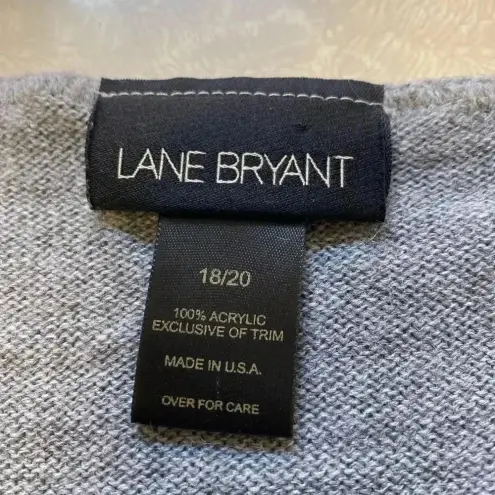 Lane Bryant  Gray Light Sweater Tank Top Plus‎ Size 18/20