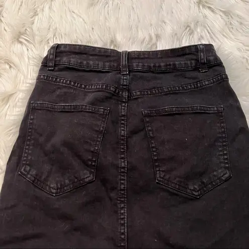 Cotton On  Denim Mini Skirt Black