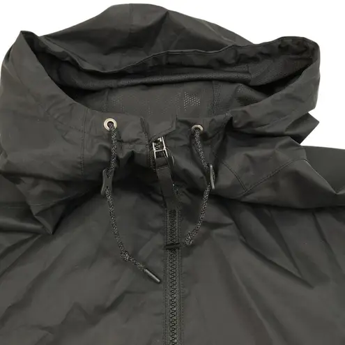 REI Groundbraker Rain Hoodie Jacket Women XL Black Outdoor Street Grunge Travel
