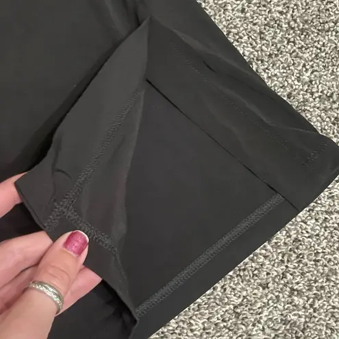 Susan Graver New Black and Blue Liquid Knit Pull On Wide Leg Crop Pants Set M