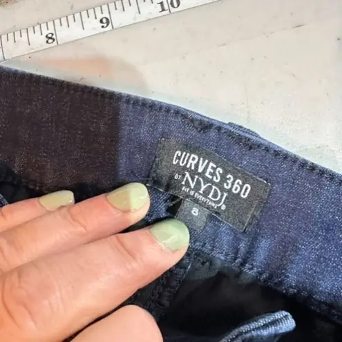 NYDJ NWT Curve Shaper Marilyn Straight Jeans- Melville Size 8 Dark Wash