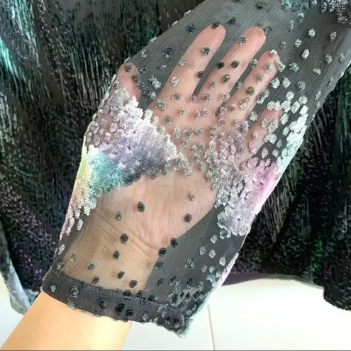 Like New Zonda Nellis Velvet Burnout Jacket & Tank Set Purple