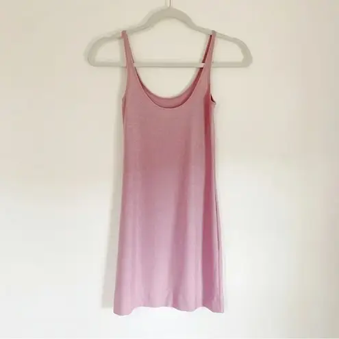 Only Hearts Vintage Y2K Metallic Mini Tank Dress Pink Size XS