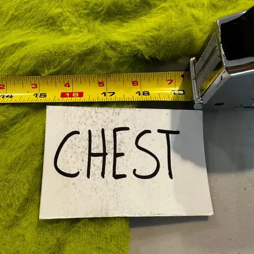 Sunday Best Grinch Green Christmas Fuzzy Sweater Long Sleeve Crew Neck Size L Size L