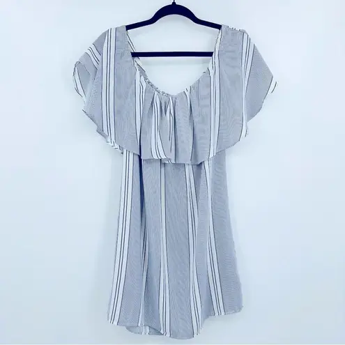 MISA Los Angeles | Blue Striped Nikka Mini Dress Size Extra Small