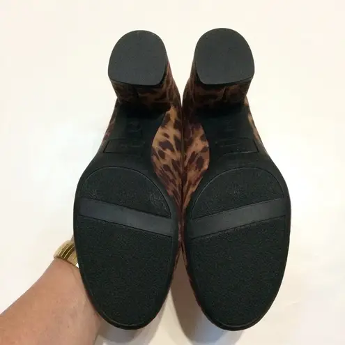 Libby Edelman Jenna Leopard Print Block Heel Pump