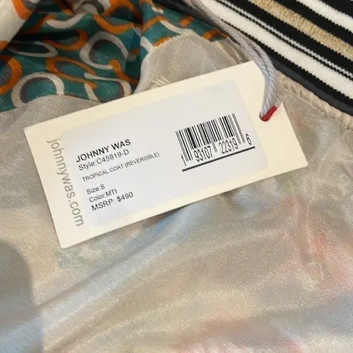 Johnny Was silk tropical coat (reversible) NWT (oversized)