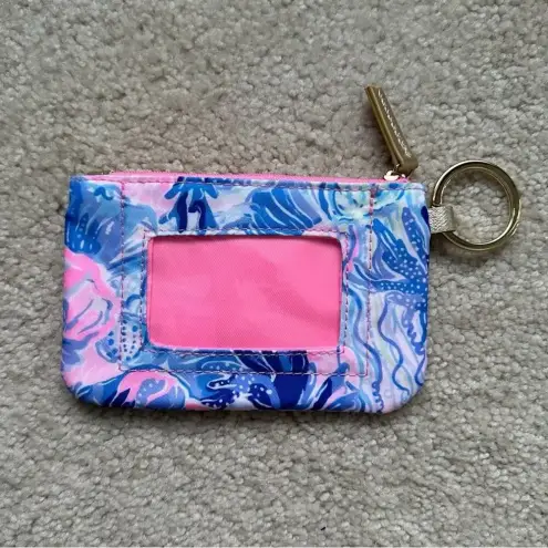 Lilly Pulitzer  Zip Up Coin Wallet / ID Case Seekers Pattern