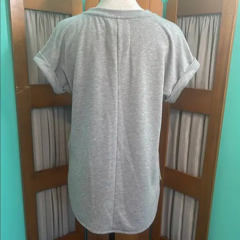 cupio Gray Fitted Short Sleeve T-Shirt