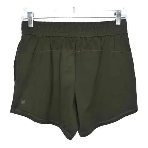 All In Motion  Womens Olive Green Elastic Waistband Side Pockets Casual Shorts XS