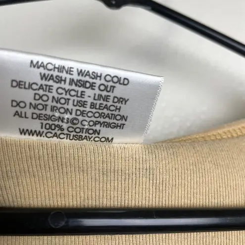 Cactus Shirt Womens Large Green Aztec Animals V Neck Rhinestones Tribal Casual