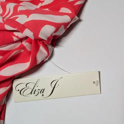 Eliza J Womens Wrap Dress Size 10 Wedding Guest Party Travel Floral Abstract