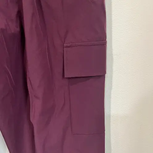 Halara Mid Rise Drawstring Cargo Joggers NWT Black Pocket Casual Pants XL