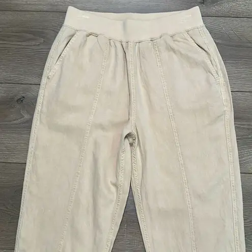 Faherty Arlie High Rise Tapered Casual Pants Safari Tan Size Small