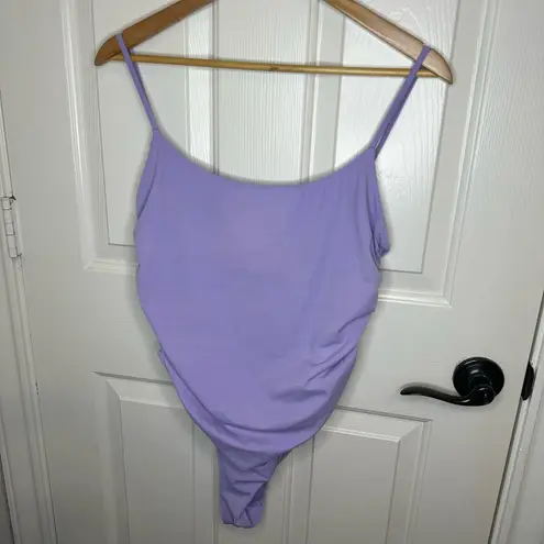 PacSun  Eco Purple Destiny Shirred One Piece Swimsuit Sz XL Girly Beach Pool Lake thumbnail 3