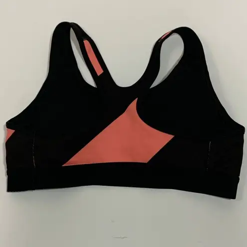 Nike  Pro Dri-Fit Women's Black Colorblock Stripes Racer Back Sports Bra Small