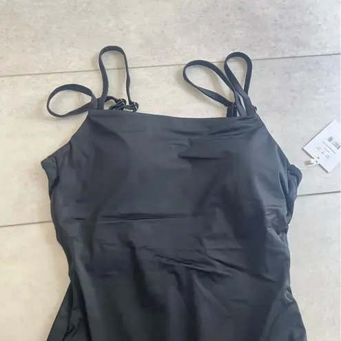 ANDIE NWT Swim Black Rockaway One Piece Medium Timeless Neutral Minimalist