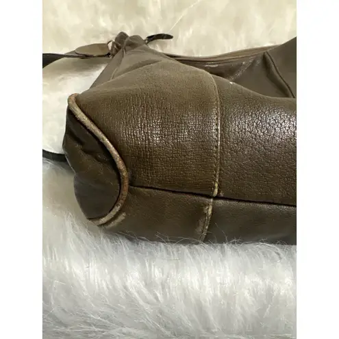 Brown Leather Shoulder Bag Vintage Women's Versatile Crossbody Style