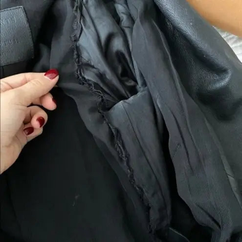 All Saints Black Leather Balfern Biker Moto Jacket