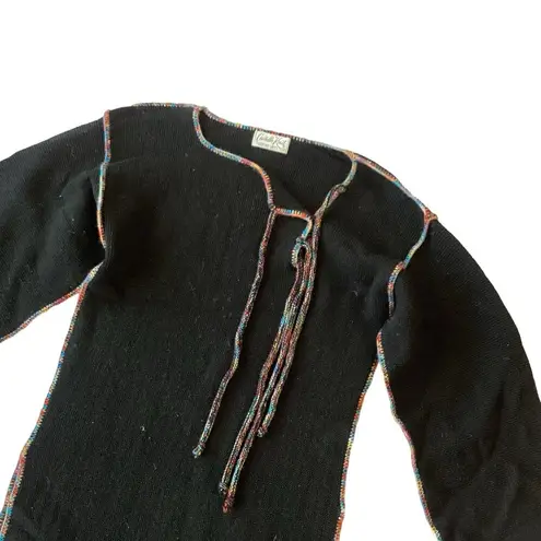 Cuddle Knit Tunic Sweater Black Size M