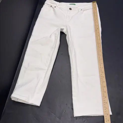 Lilly Pulitzer  Palm Beach Fit Minimalist White Capri Pants Preppy Resort Wear 0