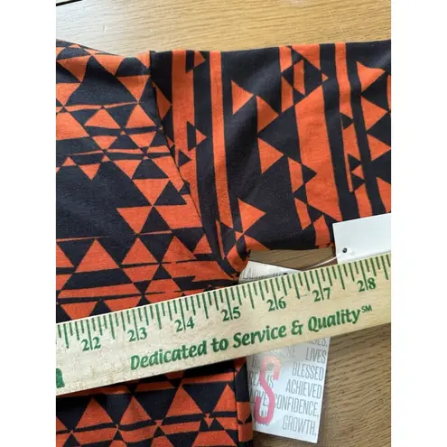 LuLaRoe ‎ Irma Top Colorful Small Red Check Hi Low Teacher Travel Loungewear NWT - Image 6