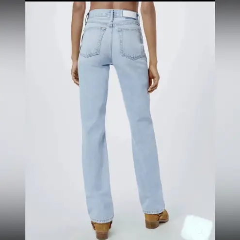 RE/DONE NWT ‘90s High Rise Loose Fit Jeans Bleach Destroy Women's Size 29 - Image 2