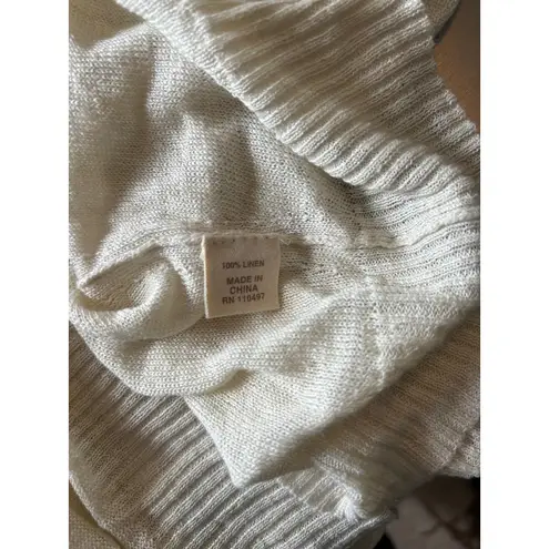 Inhabit Linen Knit Sweater Lightweight Casual Everyday Top Size M Size M