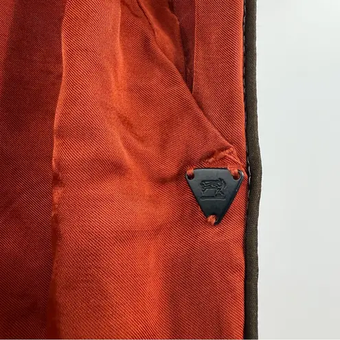 Scotch & Soda Popper Track Tear Away Satin pants rust orange women's S Small