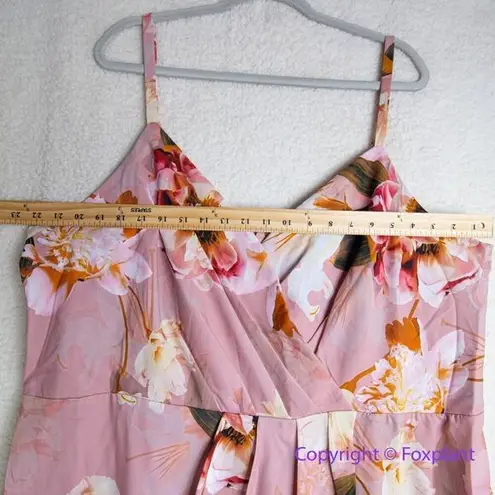City Chic New! Plus Pleated Floral-Print Dress english rose, size 22