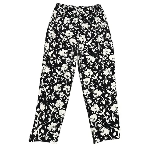 Lucy & Yak Organic Cotton Floral Pants – W34/R – Black & White – Relaxed Fit Size undefined