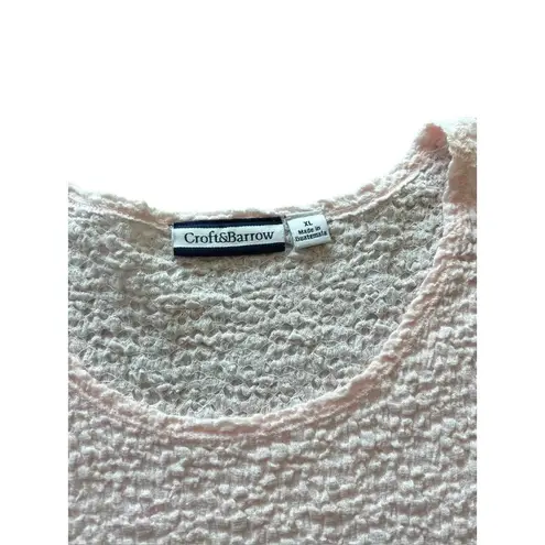 Croft & Barrow  Women's Pink Scrunchie Top