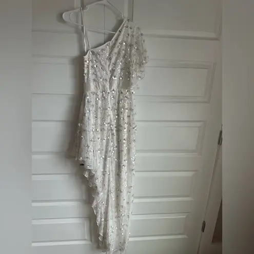 Mac Duggal One Shoulder Floral Embellished Gown- NWT 0