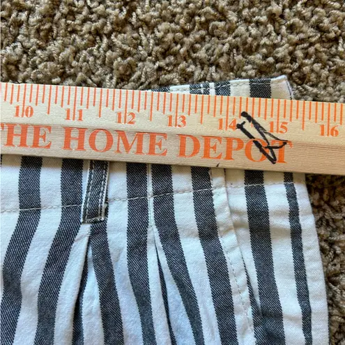 Numph Women's Stripes 38 Trousers x 24.5" crop Blue Size undefined