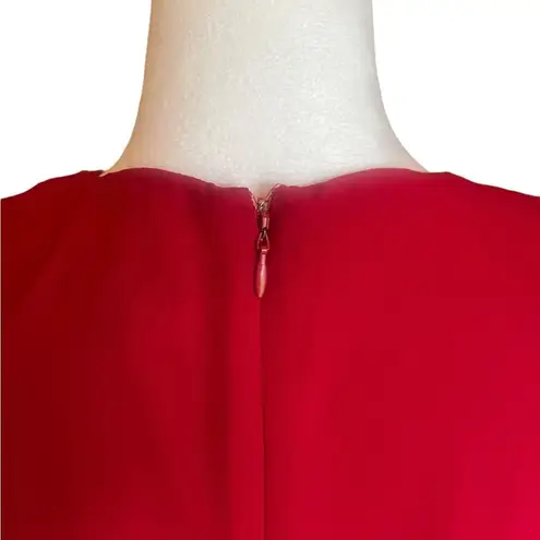 MSK Mini Shift Sheath Dress Red Diamond Embellished Womens Size 20W NWT