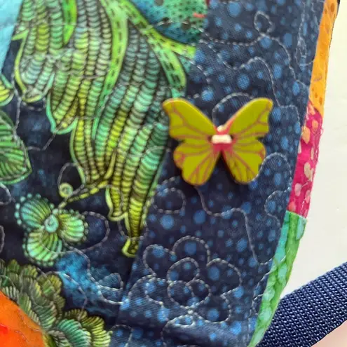 Colorful Hippie Festival Bohemian Embroidered Women's Hipster crossbody Bag HM Blue