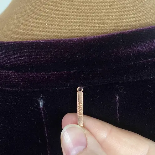 MISA Los Angeles je t’adore embroidered velvet balloon sleeve sweatshirt size S