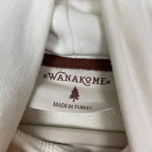 Wanakome Woman's S Cream Kimberly Cowl Neck Long Sleeve Winter Sweatshirt