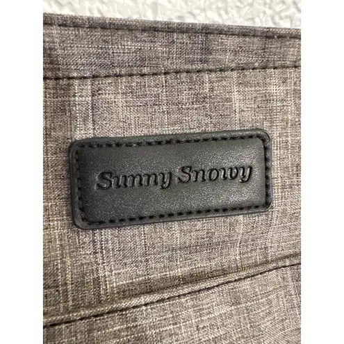 Sunny Snowy Gray Laptop Tote Bag 18x13 Water Resistant Work Bag