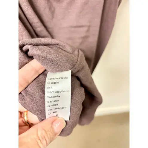 Naked Wardrobe NWT Pull On High Waisted Mini Skirt Chocolate Women's Size M