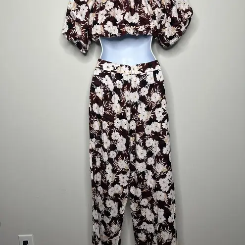 MINKPINK  Maya Floral Cropped Top & Pant Matching Set Women's XS - Image 5