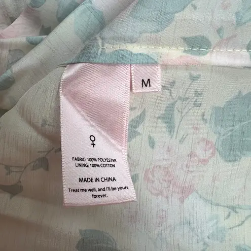 Selkie Paper Doll Yellow Floral Organza Circle Skater Skirt Medium Cottagecore