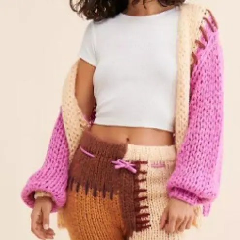 SAACHI Colorblock Patchwork Chunky Open