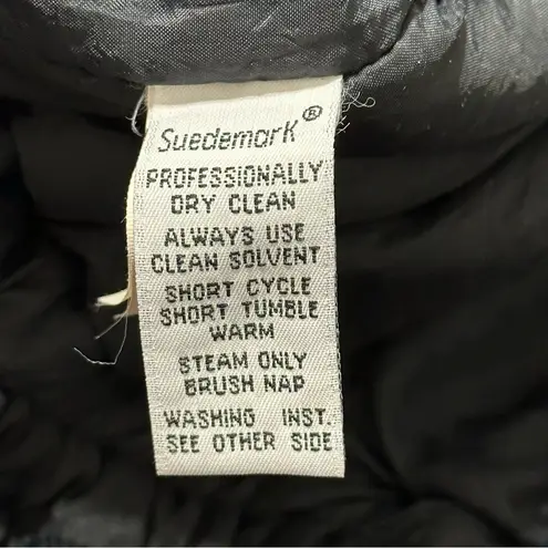 Skea Paris Vail Vintage Size 6 Black Sunburst Beaded Tassel Sueded Winter Jacket