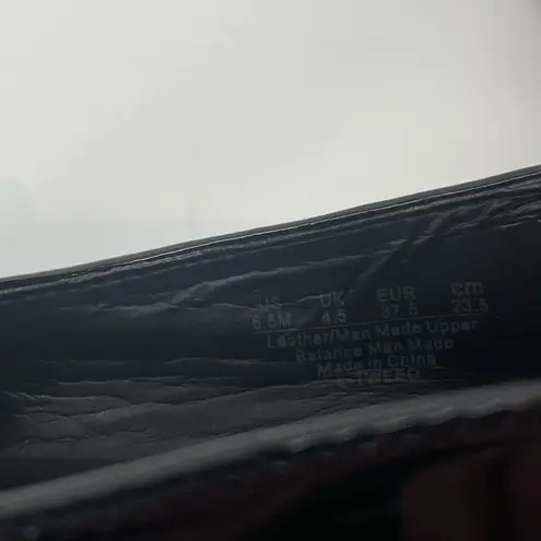 Franco Sarto  Black Leather Loafers Size 6.5